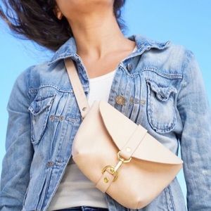 Elegant Cream Crossbody Bag